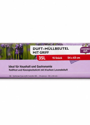 Müllbeutel mit Tragegriff 35L - 4 Düfte – 60 Stück