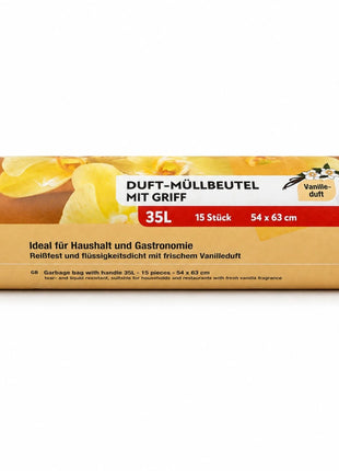 Müllbeutel mit Tragegriff 35L - 4 Düfte – 60 Stück