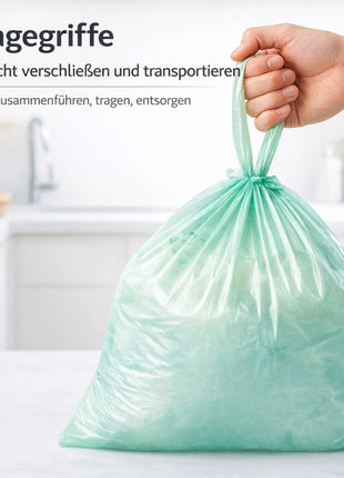Müllsäcke mit Tragegriff 50L | Reißfest & Flüssigkeitsdicht