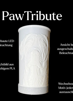PawTribute – Personalisierte Gedenklampe mit deinem Foto