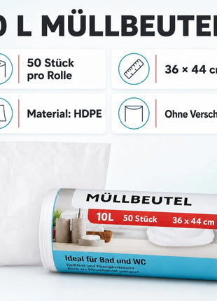 Müllbeutel 10L – 50 Stück