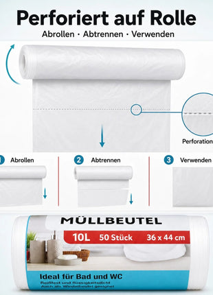 Müllbeutel 10L – 50 Stück