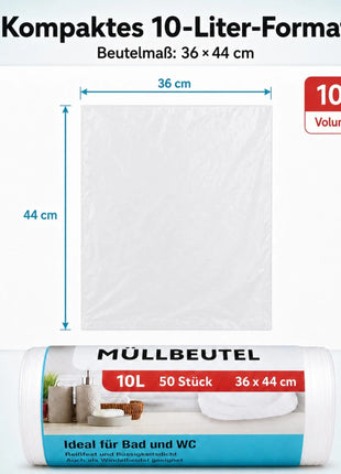 Müllbeutel 10L – 50 Stück