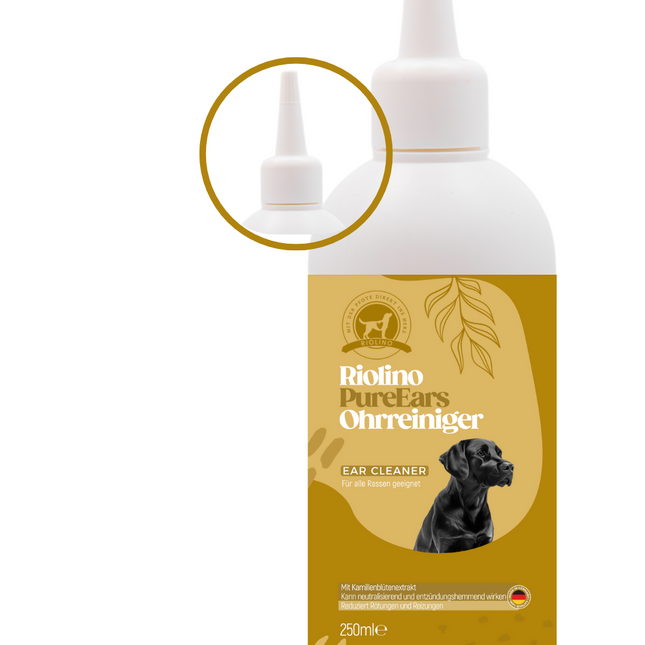 Riolino PureEars – Sanfter Ohrenreiniger für Hunde und Katzen