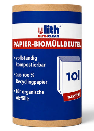Biomüllbeutel 10L Papier | Reißfeste & nassfeste Mülltüten