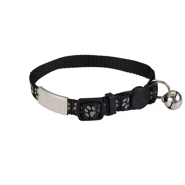 Katzenhalsband mit Name und Telefonnummer graviert