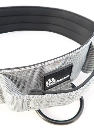 Tactical dog collar for large dogs, engraved with name