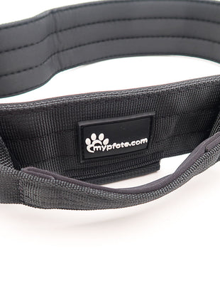 Tactical dog collar for large dogs, engraved with name