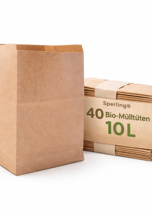 Bio Müllbeutel Papier 10l | 100% Plastikfreie Biotüten