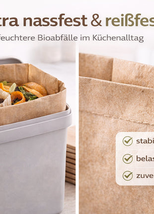 Bio Müllbeutel Papier 10l | 100% Plastikfreie Biotüten