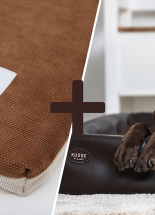 Orthopädisch-Plus Bundle | KUDDE Hundebett + Mumin Einlage Alltid