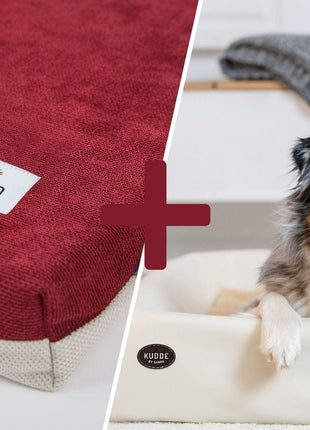 Orthopädisch-Plus Bundle | KUDDE Hundebett + Mumin Einlage Alltid