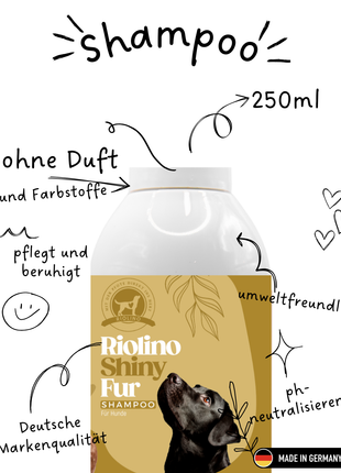 Riolino Shiny Fur – Sanftes Hundeshampoo für glänzendes Fell