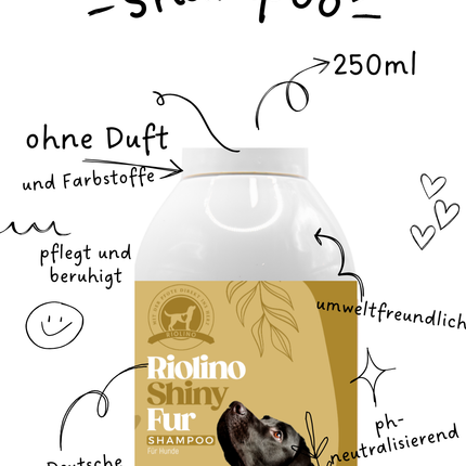 Riolino Shiny Fur – Sanftes Hundeshampoo für glänzendes Fell