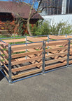 komplett geschweißt / 1.0 x 3.0 m | drei Kammern