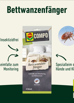 COMPO Bettwanzenfänger Klebefalle mit Lockstoff