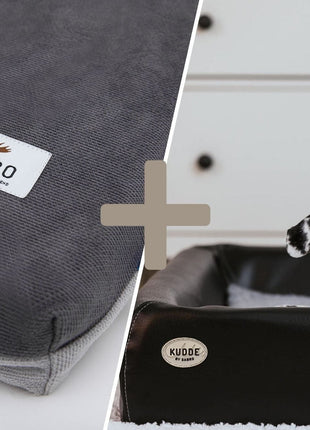 Orthopädisch-Plus Bundle | KUDDE Hundebett + Mumin Einlage Alltid