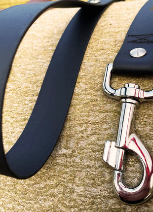 Hundeleine UM'S ECK (1,50 m) aus BioThane®/POP - Band