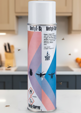 Vetyl Spray 500 ml – Insektenspray gegen Fliegen, Mücken, Motten, Ameisen, Spinnen und mehr