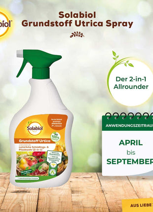Solabiol Grundstoff Urtica Spray 1 L 2-in-1 Pilzkrankheiten Schadinsekten