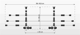 Trixie-Hundehalterwagen Silber/Schwarz