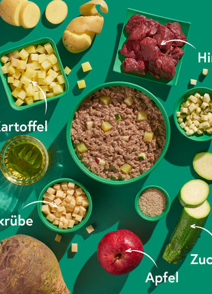Hirsch mit Kartoffeln & Steckrüben