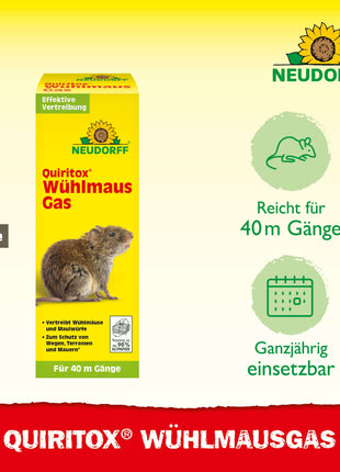 Neudorff Quiritox Wühlmaus­Gas 2 Stk. Faltschachtel