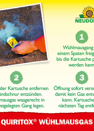 Neudorff Quiritox Wühlmaus­Gas 2 Stk. Faltschachtel