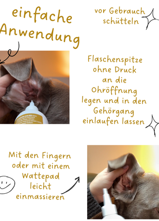 Riolino PureEars – Sanfter Ohrenreiniger für Hunde und Katzen