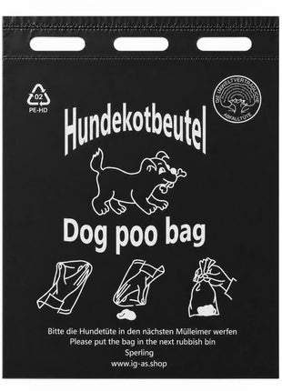 Hundekotbeutel 20x32+3cm - Im Block zu je 100 Stück