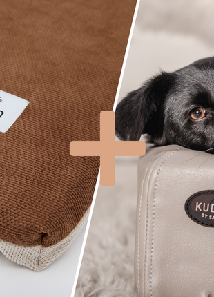 Orthopädisch-Plus Bundle | KUDDE Hundebett + Mumin Einlage Alltid
