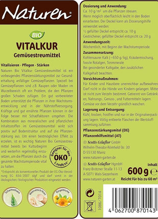 NATUREN Bio Vitalkur Gemüsestreumittel 3 x 600 g