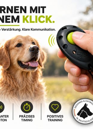 Finger Clicker für Hunde & Katzen mit abnehmbarem Fingerring | ASCO