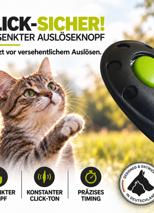 ASCO Premium Clicker – Professional clicker training clicker for dogs, cats, horses 