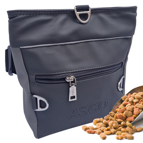 ASCO Leckerlitasche für Hunde mit Einhand-Schnappverschluss