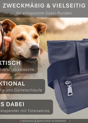 ASCO Leckerlitasche für Hunde mit Einhand-Schnappverschluss