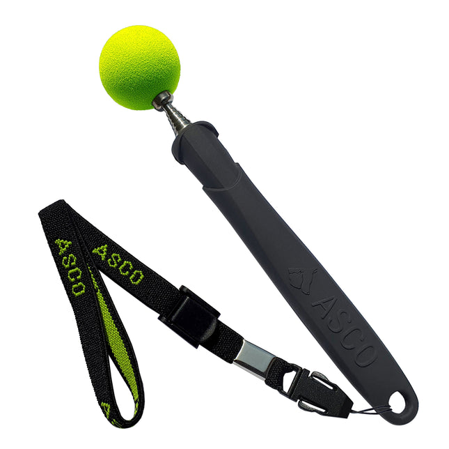 ASCO Target Stick - Target Stab für Hunde Katzen Targettraining - Targetstick ausziehbar mit Softball - Edelstahl Targetstab mit Teleskopfunktion
