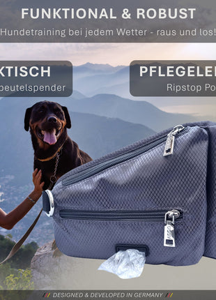 ASCO Leckerlibeutel Duo für Hunde mit 2 Leckerlitaschen