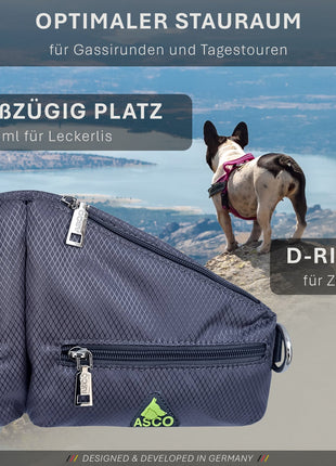 ASCO Leckerlibeutel Duo für Hunde mit 2 Leckerlitaschen