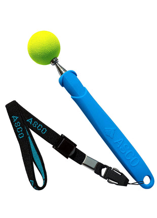 ASCO Target Stick - Target Stab für Hunde Katzen Targettraining - Targetstick ausziehbar mit Softball - Edelstahl Targetstab mit Teleskopfunktion