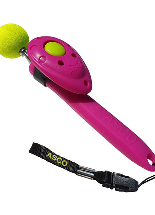 ASCO ClickStick - Target Stick with Detachable Premium Clicker - Target Stick for Dog and Cat Clicker Training - Extendable Target Stick with Extra Clicker - Target Stick for Target Training 