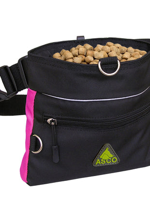 ASCO Futterbeutel mit Einhand-Schnappverschluss, Leckerlibeutel 20x20 cm, QuickTouch Leckerlietasche