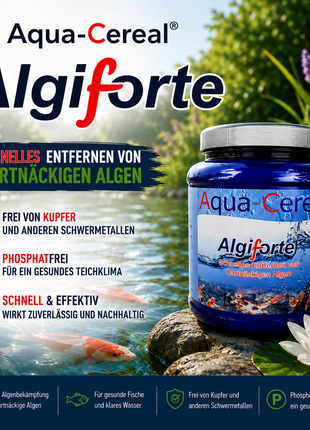 Fadenalgen bekämpfen  mit Algiforte von Aqua-Cereal