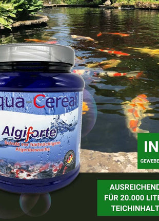 Fadenalgen bekämpfen  mit Algiforte von Aqua-Cereal