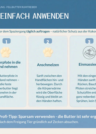 Fellbutter Rumtreiber gegen Zecken & Flöhe