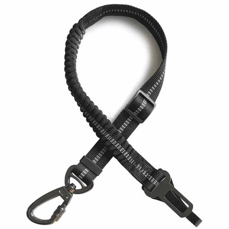 Car safety belt for dogs with adapter for seatbelt buckle and Isofix