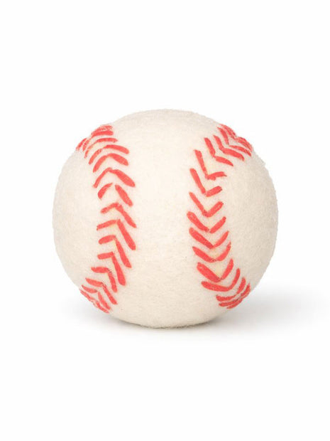 BUDDY. Sheep wool dog toy "Baseball"