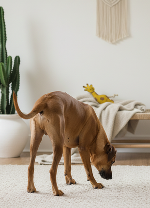 BUDDY. Hundespielzeug aus Leder "Giraffe"