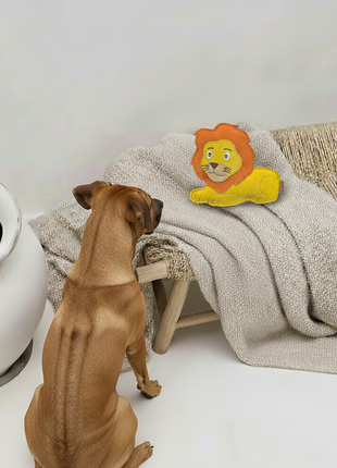 BUDDY. Hundespielzeug aus Leder "Löwe"