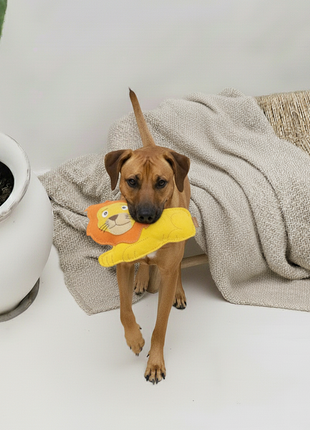 BUDDY. Hundespielzeug aus Leder "Löwe"